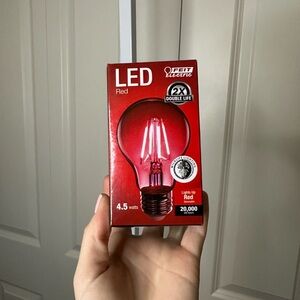 Feit Electric Red LED‎ Light Bulb